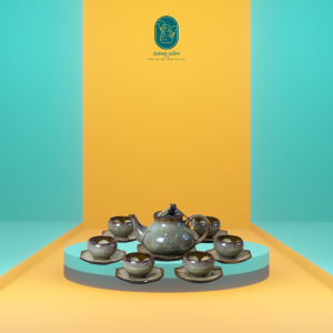 Bộ Ấm Trà Hồ Lô Hỏa Biến